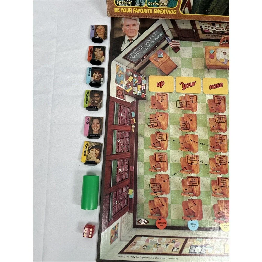 Vintage 1976 Welcome Back Kotter Board Game Travolta Barbarino - Complete